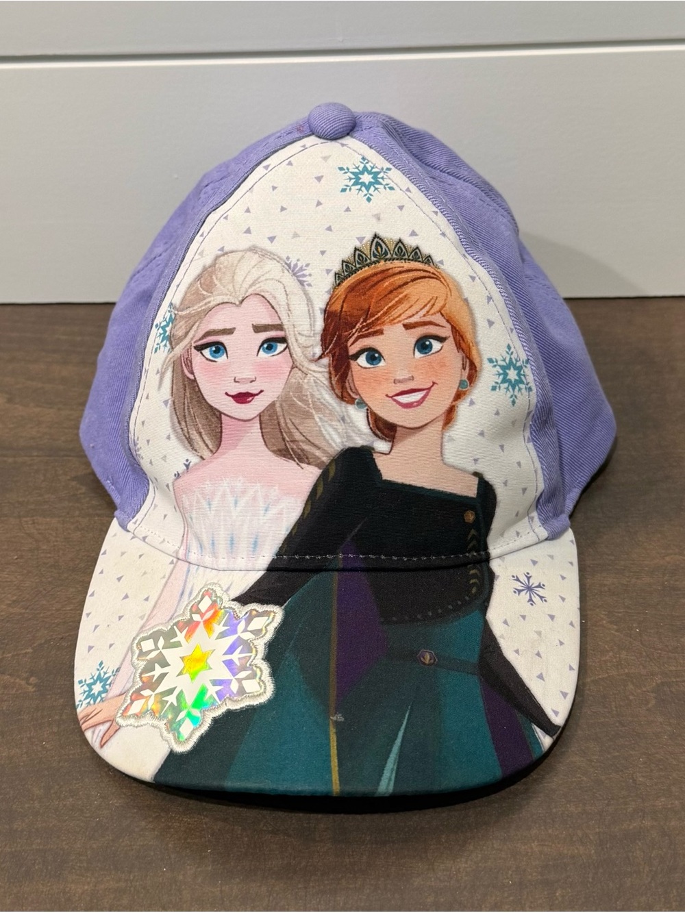 Disney Frozen 2 Elsa & Anna Girls Purple Baseball Cap Adjustable Hat